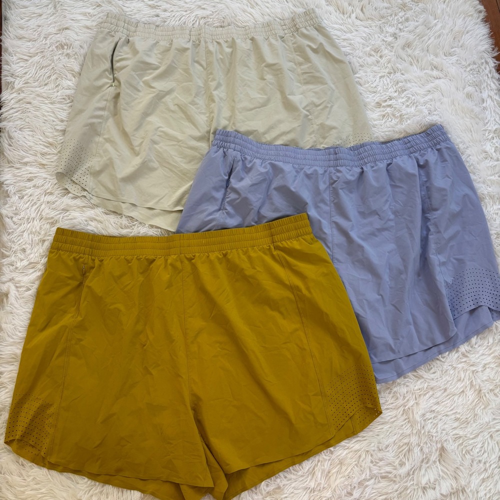 Bundle of (3) Athleta Hustle 4.5" Shorts Women Plus Size 3X Athletic Running Gym